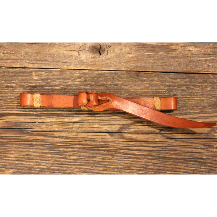 Custom Cowboy Shop - Leather Curb Strap with Button