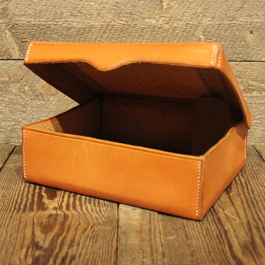 Medium Hand-Tooled Leather Box