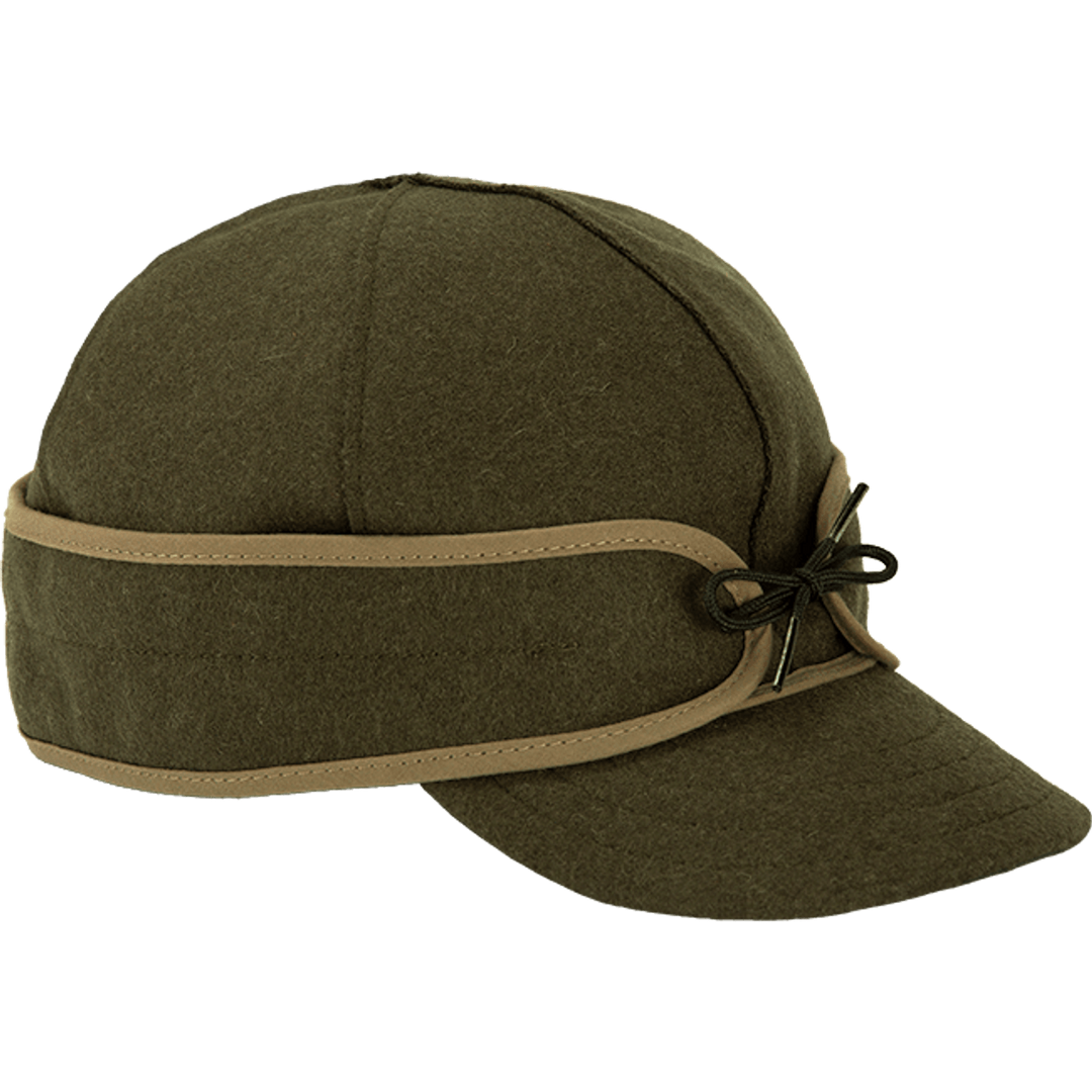 Olive Cap with Ear Flaps