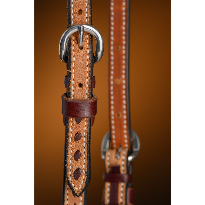 Roughout One Ear Headstall with Buckstitch