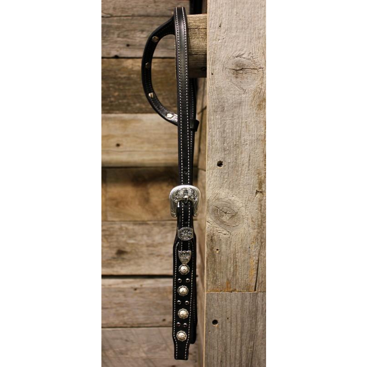 One Ear Headstall with Conchos