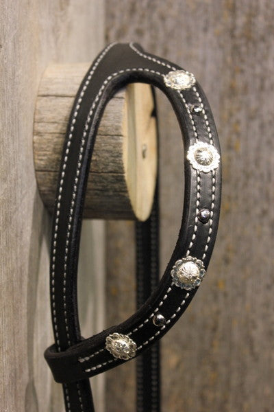 One Ear Headstall with Conchos