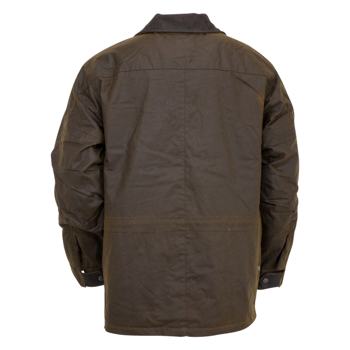 Custom Cowboy Shop - Brown Oilskin Ranch Coat Back