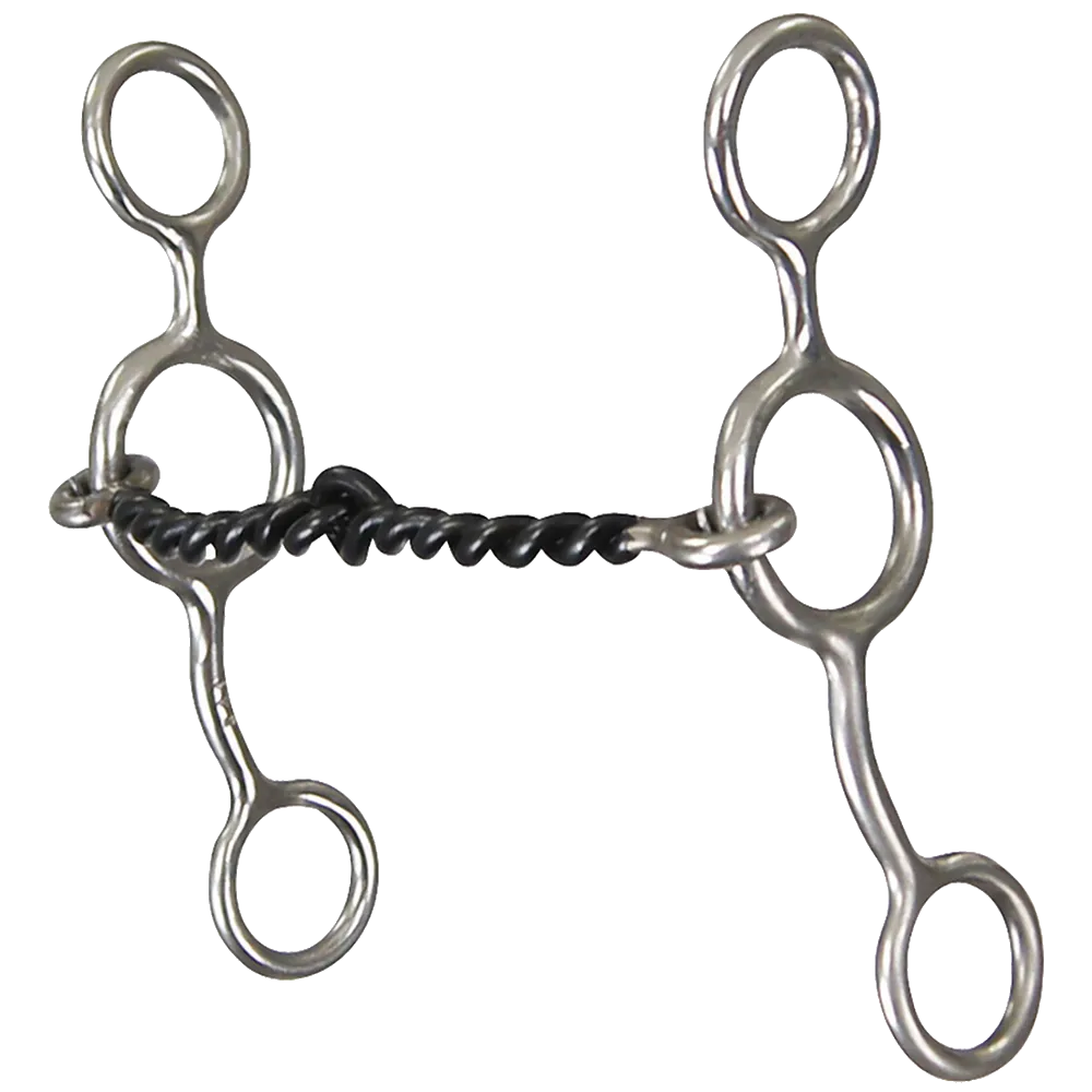 Junior Cow Horse Bit - Small Twisted Sweet Iron Snaffle