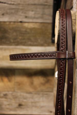 5/8" Browband Headstall with Serpentine Border