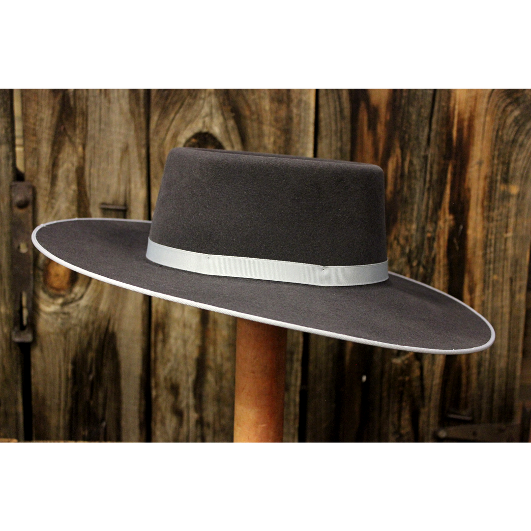 Custom Cowboy Shop - Charcoal Fur Felt Buckaroo Crease Hat