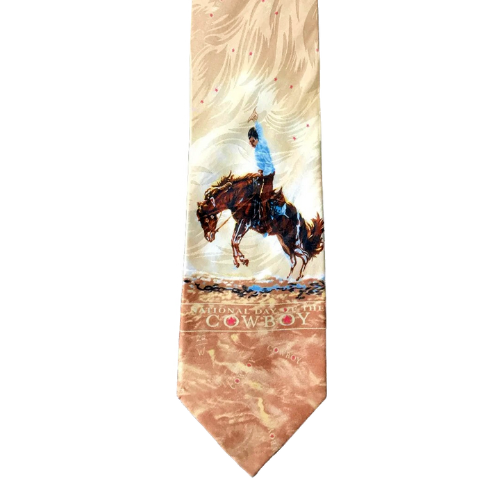 Custom Cowboy Shop - National Day of the Cowboy Silk Necktie