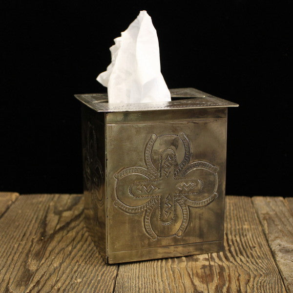 Stamped Tissue Box Cover