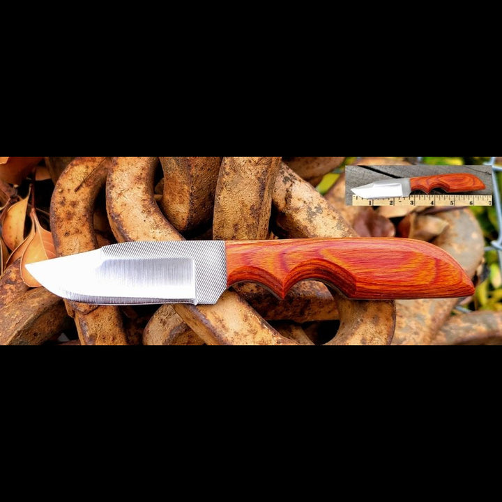 3" Blade Belt Knife with Walnut Wood Handle