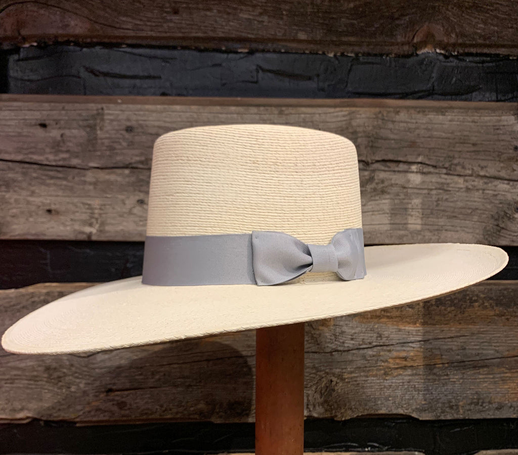 Atwood Hat Co. Nevada Buckaroo Hat- Tan Ribbon- XL Atwood Palm Leaf Western Hat - Buckaroo Nevada – Willow Lane  main image 4