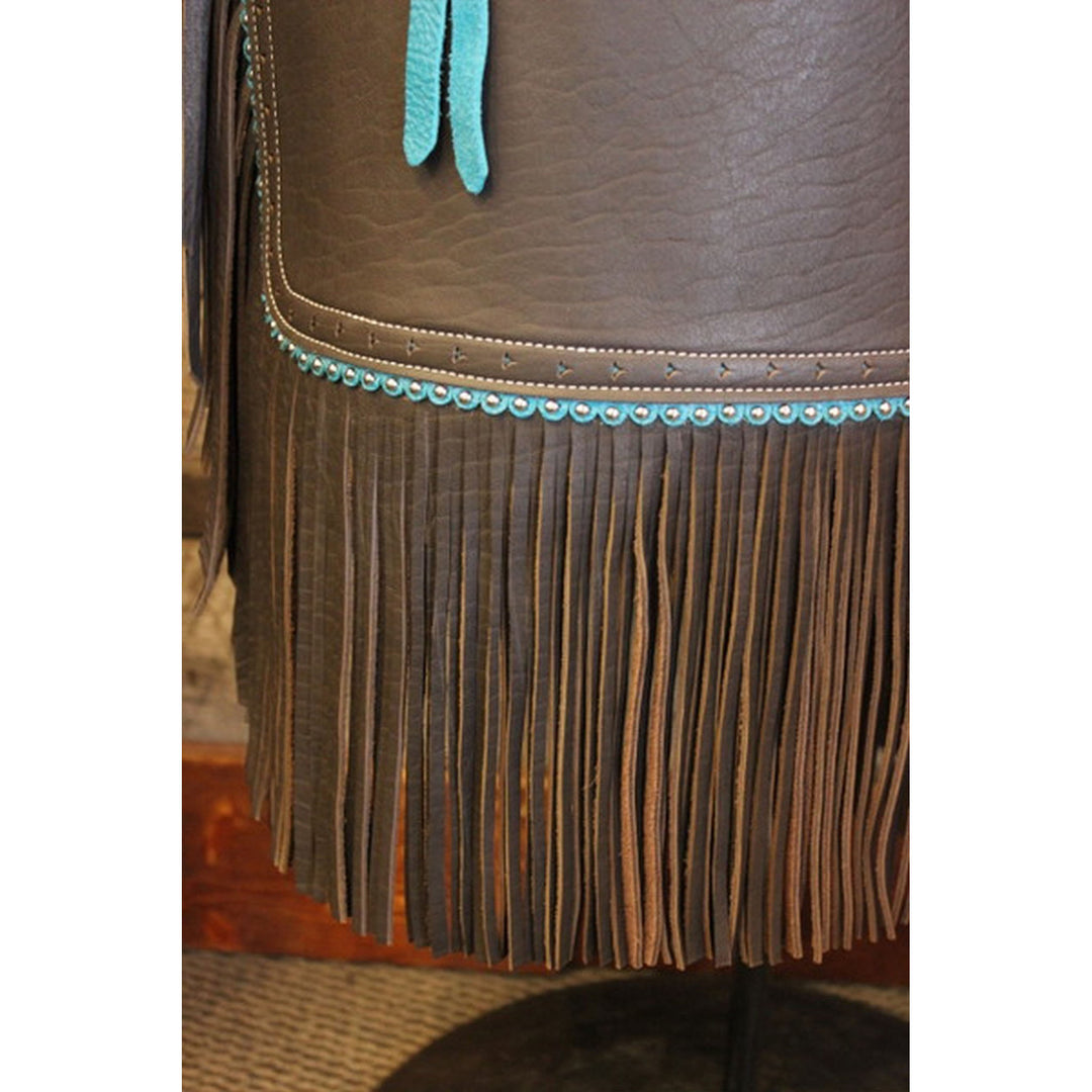 Ceinture Crazy En Cuir Soft Brown Turquoise - Ceinture - Silver Ostrich - Vêtements femme - By Marie Ceinture Crazy En Cuir Soft Brown Turquoise - Ceinture - Silver Ostrich - Vêtements femme - By Marie