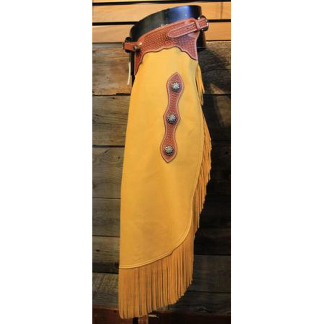 Geo Trim Elk Chinks with Daisy Conchos