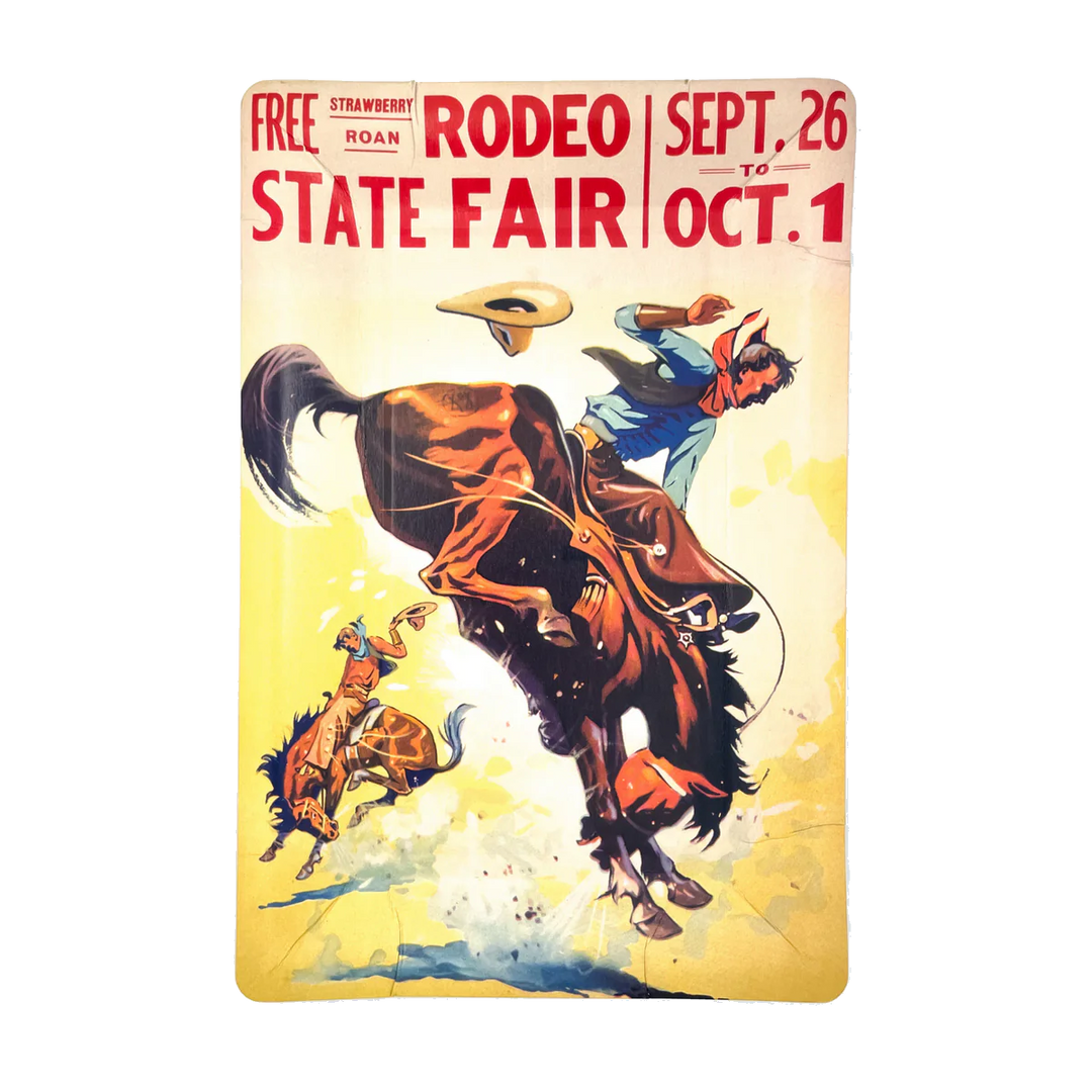 Rodeo Poster Paper Plate Set