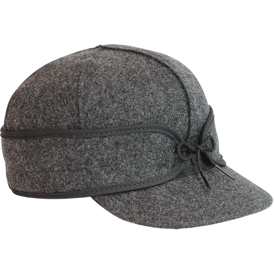Charcoal Grey Cap with Ear Flaps – Custom Cowboy Shop