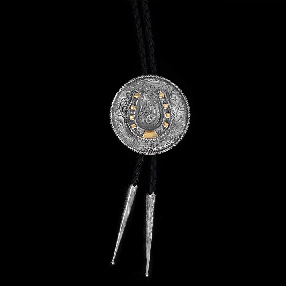 Sterling Bolo Tie with Horseshoe
